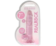 Realrock By Shots REALROCK Crystal Clear 7" Transparent Model with Suction Cup, 19 cm