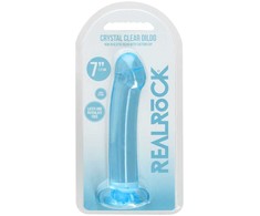 Realrock By Shots RealRock Crystal Clear 17 cm Model with Suction Cup - Transparent Design