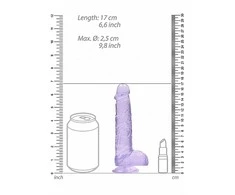 Realrock By Shots REALROCK Crystal Clear 17cm Intimate Machine with Sturdy Suction Base