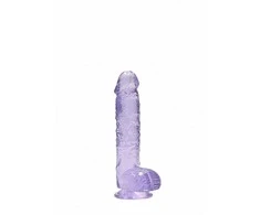 Realrock By Shots Realrock Dildo su przyssawką mały violetinė penis 17 cm