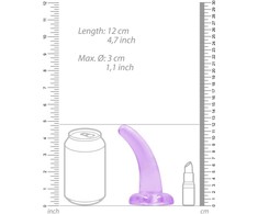 Realrock By Shots REALROCK Crystal Clear Intimate Machine 11.5 cm with Suction Base