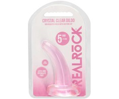 Realrock By Shots REALROCK Crystal Clear Model 5 - Transparent Intimate Device with Suction Cup 11.5 cm