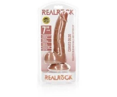 Realrock By Shots Realrock Didelis silikoninis virvelinis dildo siurbtukas 20 cm
