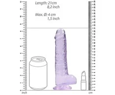 Realrock By Shots RealRock Crystal Clear 21cm Transparent Model with Sturdy Suction Base