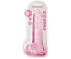 Realrock By Shots Realistiškas dildo su kamuoliukais - 10""""/ 25,4 cm