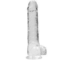 Realrock By Shots Realrock Big neperšlampamas varpos dildo stiprus siurbtukas 25cm