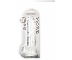 Realrock By Shots Realistiškas dildo su kamuoliukais - 10""""/ 25,4 cm