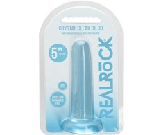 Realrock By Shots REALROCK Crystal Clear Intimate Machine 13.5 cm with Suction Base Transparent