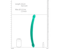 Shots RealRock Crystal Clear Intimate Double-Ended Model 42 cm Transparent