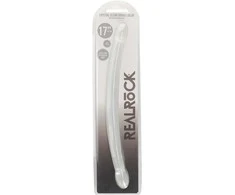 Realrock By Shots Realrock Dvigubas silikoninis dildo lygus, ilgis 42 cm