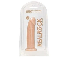 Realrock By Shots Realrock silikoninis dildo be kamuoliukų - 22,8 cm - minkštas