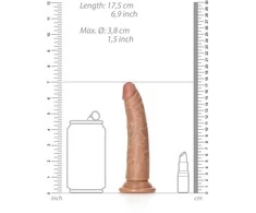 Realrock By Shots RealRock Slim Model with Suction Cup 15.5 cm - Natural Finish