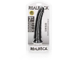 Realrock By Shots Realrock Slim Realistic Dildo su siurbtuku - 7"/ 18 cm