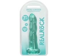 Realrock By Shots REALROCK Crystal Clear Model 7 Intimate Device with Suction Cup 17cm