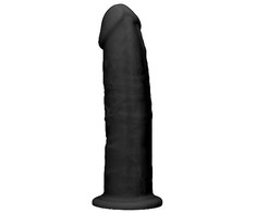 Realrock By Shots REALROCK Ultra Silicone Model 15 cm Thermo Reactive, Suction Cup, Juodas