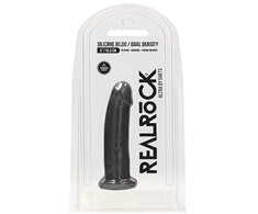 Realrock By Shots REALROCK Ultra Silicone Model 15 cm Thermo Reactive, Suction Cup, Juodas