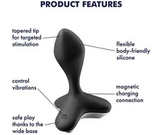 Satisfyer Game Changer Juodas Analinis vibratorius