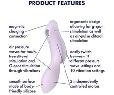 Satisfyer Vibratorius-Curvy Trinity 2 (violetinis)