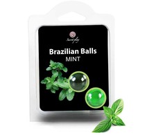 Secretplay Cosmetic Secret Play Intimate Massage Oil Balls Mint Aroma 2 vnt.