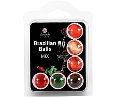Secretplay Cosmetic Secretplay Brazilian Aroma Massage Balls 6-Pack - Scented Lubricating Set