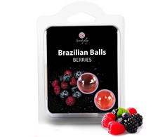 Secretplay Cosmetic SecretPlay Massage Oil Capsules Berries Aroma 2pcs