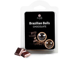 Secretplay Cosmetic Secret Play Brazilian Balls Chocolate Scented Intimate Capsules Set of 2