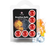 Secretplay Cosmetic Secret Play Set of 6 Brazilian Intimate Spheres Hot &amp; Cold Sensation