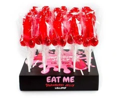 Secretplay Cosmetic Sexy Lolli Strawberry Flavored Fun Candy 21cm - Party Edition