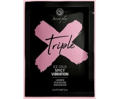 Secretplay Cosmetic Secret Play MONODOSIS TRIPLE X - 3 viename UNISEX PEASURE Enhancer gelis 2 ml