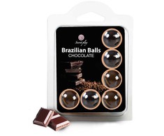 Secretplay Cosmetic SecretPlay Set of 6 Brazilian Aroma Balls Chocolate Scented Intimate Capsules