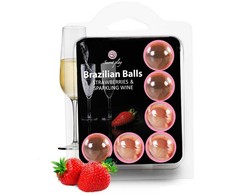 Secretplay Cosmetic Secret Play Set of 6 Brazilian Aroma Balls Strawberry &amp; Cava Scented