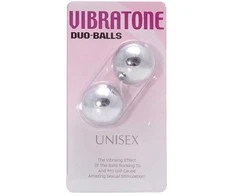 Seven creations Septyni kūriniai VIBRATONE DUO BALLS Sidabrinis BLISTERCARD