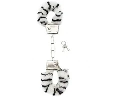 ShotsToys Erotiniai su antrankiai su kailiu bdsm bondage zebra
