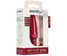 Shots Nexus Slim Beginner Silicone Plug - Compact Analogue Model, Juodas