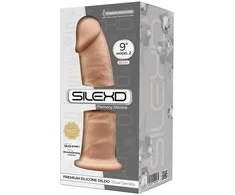 Silexd stiprus dildas su siurbtuku, tikroviškas penis, 23 cm