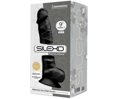 Silexd Didelis juodas veninis realistiškas penis 24 cm