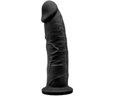 Silexd silikoninis dildo dirbtinis penis su siurbtuku 19 cm