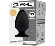 Silexd Vibrating juoda analinio kištuko silikoninis kištukas