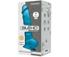Silexd Veiny didelis dildas su siurbtuku ir kamuoliukais 18 cm