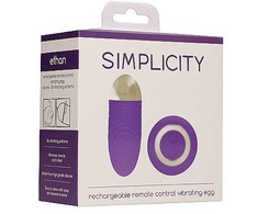 Simplicity By Shots Pipedream Ethan Wireless Vibrating Egg - Remote Control, 36 Modes