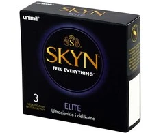 Unimil Skyn Elite nelateksiniai prezervatyvai 3 vnt.
