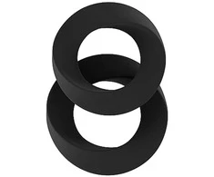 Sono By Shots SINNER Gear No.24 Silicone Durable Dual Ring Set Juodas/Pilkas