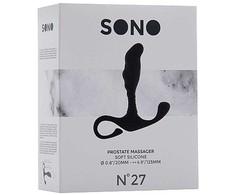 Sono By Shots Easytoys Anal Series Curved Prostate Stimulator Juodas-Pilkas Ergonomic Design