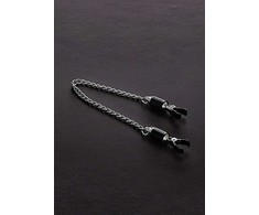 Steel By Shots Shots Barrel Adjustable Intimate Clamps with Chain, Sidabrinis, Pair