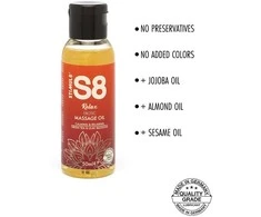 Stimul8 S8 S8 masažinis aliejus 50ml Žalias arbata ir alyvų žiedai