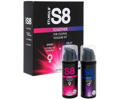 Stimul8 S8 S8 Together Couple Kit 2x30ml - Dual Gel Set for Enhanced Intimacy