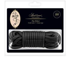 Sweet Caress SM BONDAGE ROPE Juodas 10M (dydis: T2)