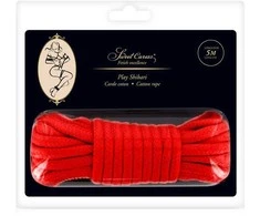 Sweet Caress SM BONDAGE ROPE Raudonas 5M (dydis: T1)