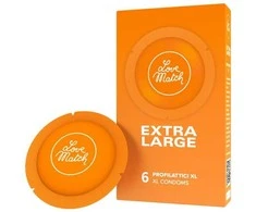 Prezervatyvai – Love Match Extra Large – 6 vnt