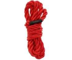 Taboom Bondage Rope 1.5 meter 7 mm Raudona